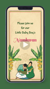 Namkaran Sanskaar Samaroh Naming Ceremony Invitation Card Video Digital Whatsapp ecard 01