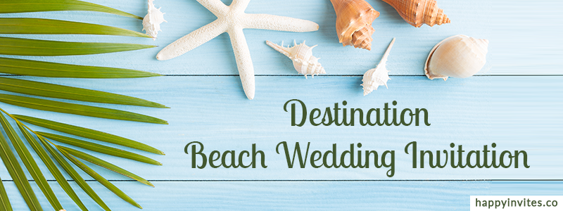 destination beach wedding invitation videos