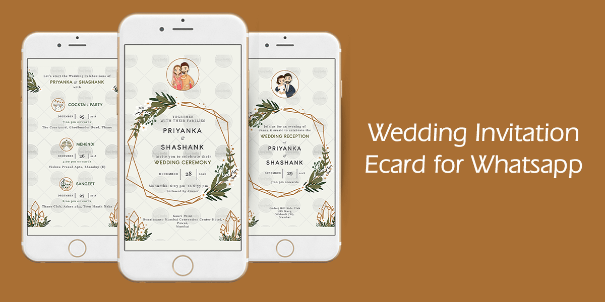 wedding invitation ecard for whatsapp