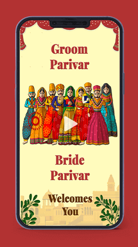 Rajasthani Katputli Traditional Marwari Wedding Invitation Video SAVE THE DATE 07