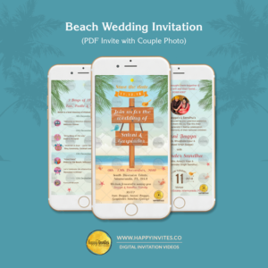 Beach Wedding Invitation PDF