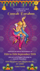 GC02 - Ganpati Festival Invitation Card