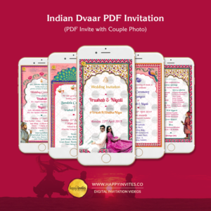 ID01 - Indian Dvaar Wedding PDF Invitation