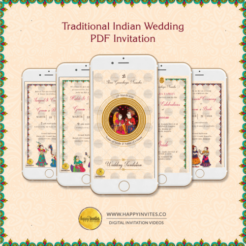 Indian Traditional Wedding PDF Invitations