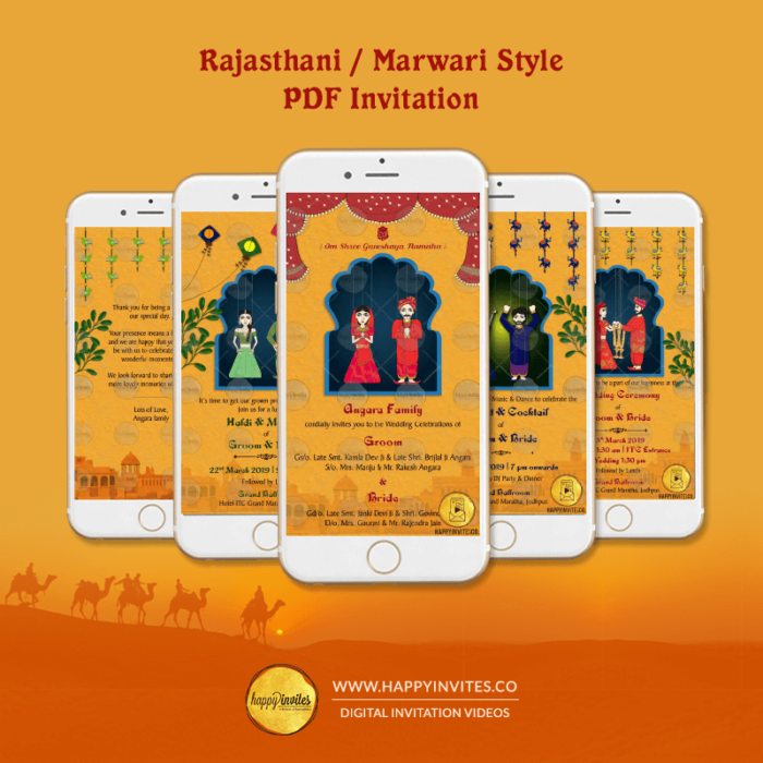 RM01 - Rajasthani Marwari Wedding PDF Invitation