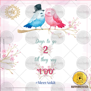 2 Days to Go Reminder Countdown E-card