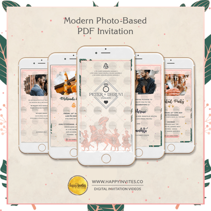 Modern Photo-Based Wedding PDF Invitation