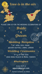 2 States Wedding Invitation GIF Save the Date Invite