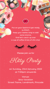 Kitty Party Invitation Card for WhatsApp