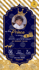 Prince Theme Birthday Invitation