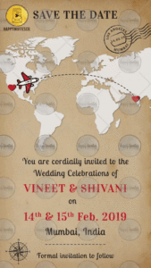 Wedding Invitation Map Card