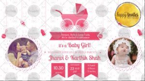 Baby Shower Invitation for Girl Video