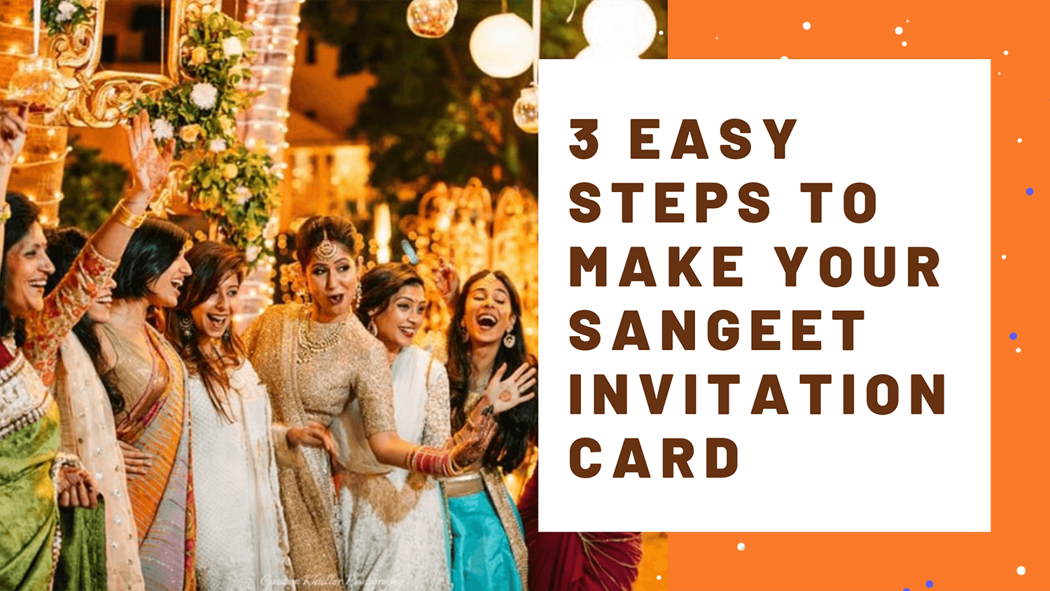 Sangeet Invitation Card