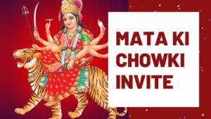 Mata Ki Chowki Invite