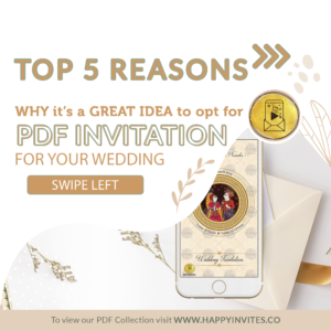 Why it's a GREAT IDEA to opt for WEDDING INVITATION CARD PDF for your Wedding