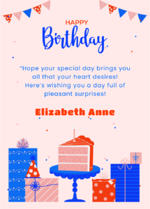 Cake & Gifts Greeting Card