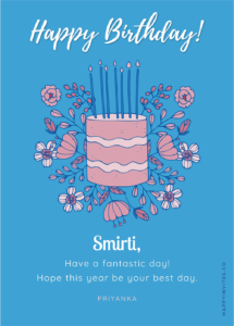 Hand drawn Card - Birthday Wishes Greeting Card