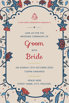 Unique Wedding Invitation