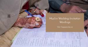 Muslim Wedding Invitation Wordings