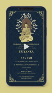 Buddhist Wedding Invitation Card Video for whatsapp