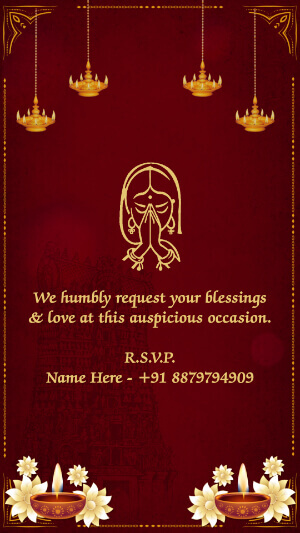Bharatnatyam Arangetram Invitation Card Design Video