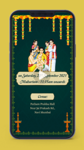 Ear Piercing Invitation Video Card for Whatsapp Karnavedham Ceremony