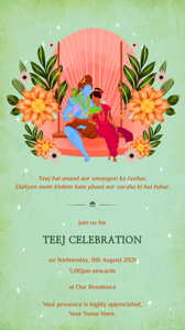 Teej Invitation Card Online
