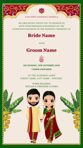 Online Marathi Wedding Invitation Card