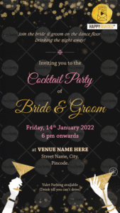 Elegant Cocktail Party Invitation Card