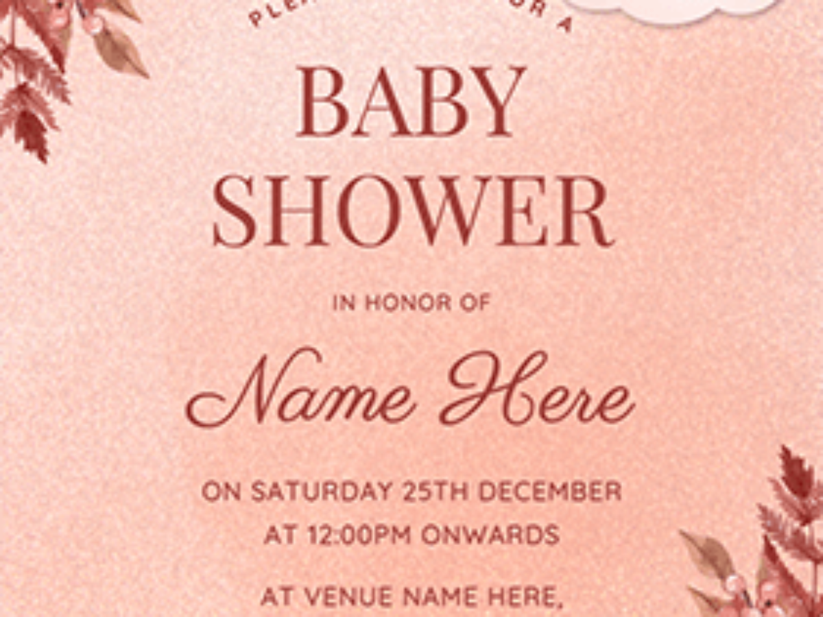 Baby Shower Invitation Card in India Happy Invites Ecard Maker