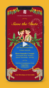 Traditional South Indian Wedding Invitation