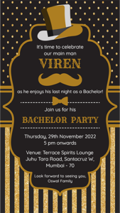 bachelor party invitation card online ecard maker