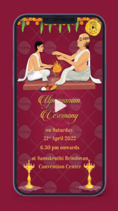 Upanayanam Invitation Video Card Design