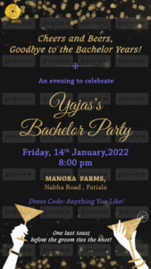 Bachelor Bachelorette Party Invitation Card Animated Invite GIF Template