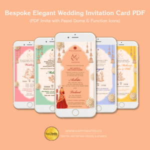 Bespoke Elegant Wedding Invitation Card PDF