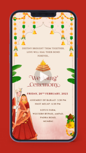 HW30 - Wedding Invitation video with caricatures