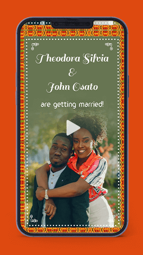 Traditional African Wedding Invitation Video 01