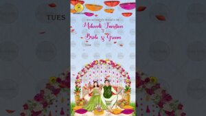 Mehndi Ceremony Invitation Card Video