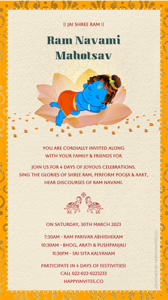Ram Navami Invitation Card Online