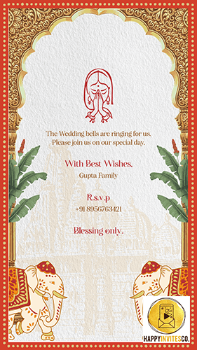 Traditional Indian Wedding Invitation (Thank You Slide)