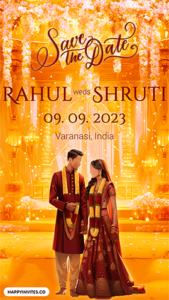 Digital Indian Wedding Invitation Card