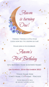 Baby Boy Birthday Invitation Card Online