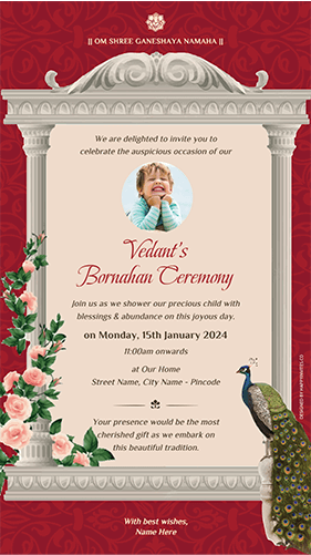 Bornahan Invitation Card