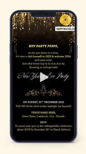 New Year’s Eve Invitation Card