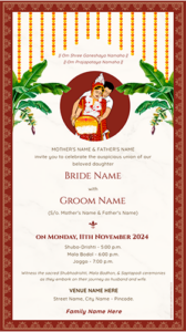 Creative Bengali Wedding Card Design