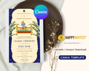 Cradle Ceremony Invitation Card Online