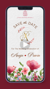 Floral Save the Date Wedding Invitation Video