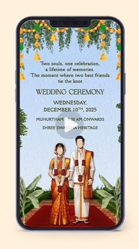 South Indian Wedding Invitation Video