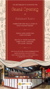 Hotel Opening Invitation Card