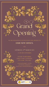Office Launch Invitation Card